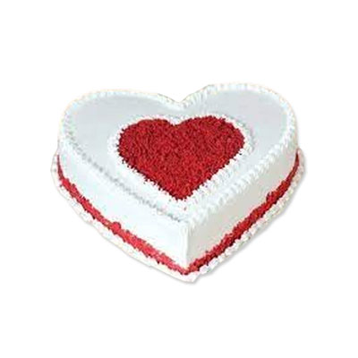 "Heart shape Red velvet cake - 1kg - Click here to View more details about this Product